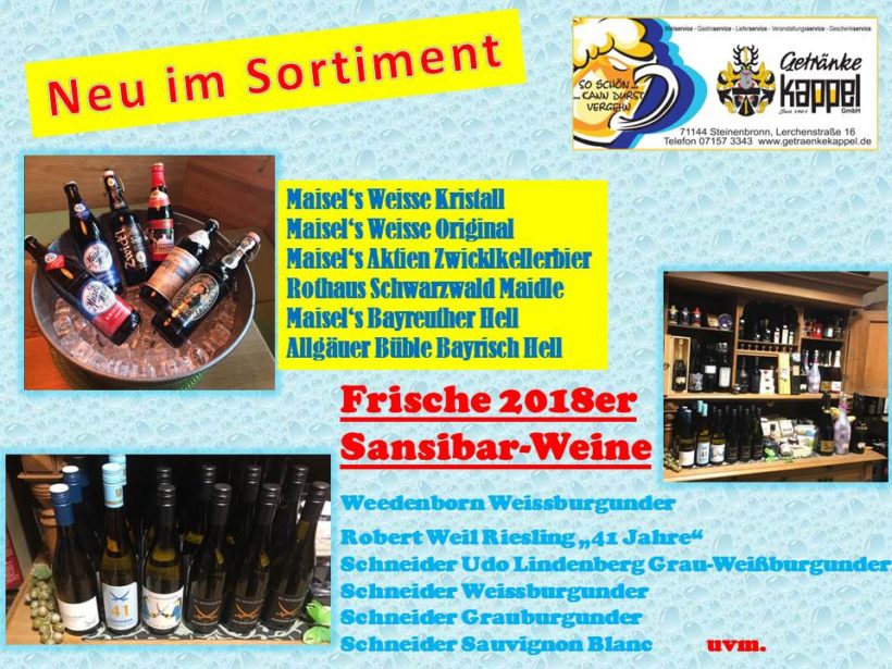 Neu im Sortiment